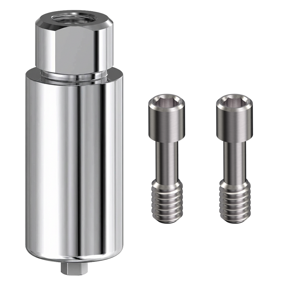 Premilled Blank for Zimmer® TSV Internal Hex Connection and Compatibles with 2 Screws